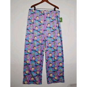 Rick‎ And Morty Cartoon Faces Lounge Pants Men's Size XL New